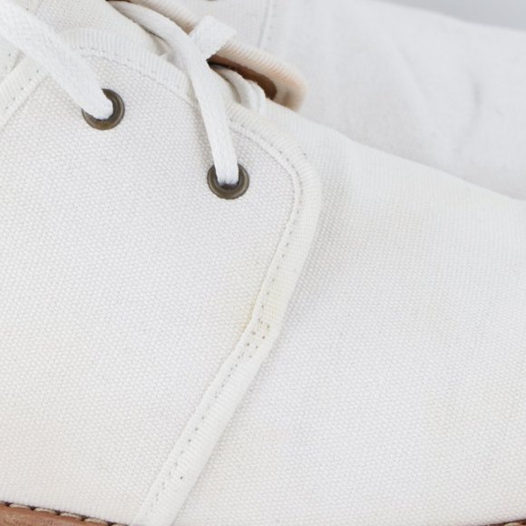 APC Paris Canvas Crepe Derby Oxford Shoes White 9